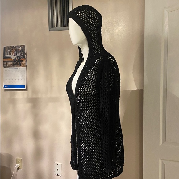 Rebecca minkoff  XL cardigan with hoodie - Picture 4 of 9